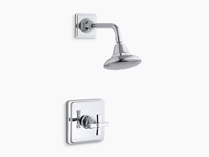 Kohler - Pinstripe - Tub Shower | Cross Handle