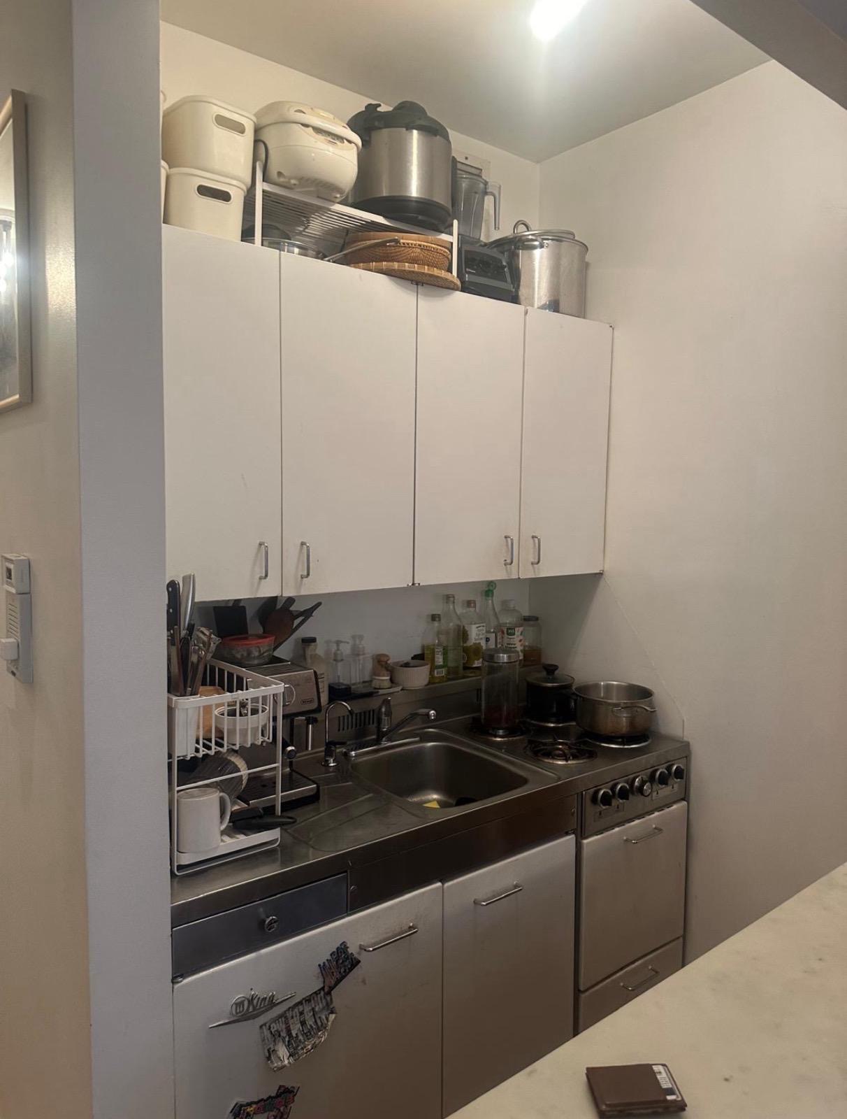 before exiting kitchen